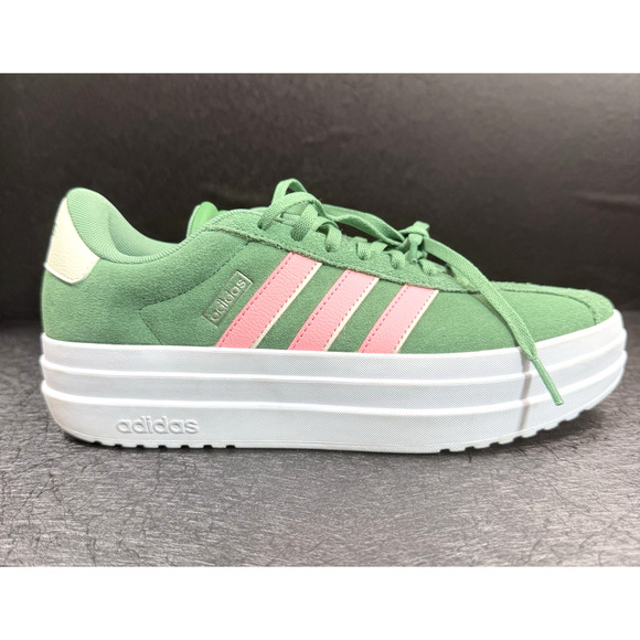 Adidas VL Court Bold Preloved Green Pink Size 8 - Picture 13 of 15